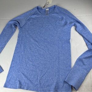 CALIA by Carrie Underwood Blue Long Sleeve‎ Tee has thumb holes UPF 50+ new 788